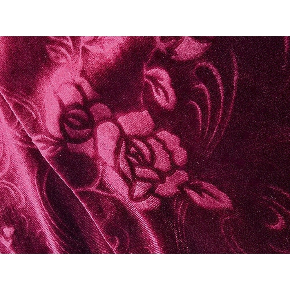 Body Wrappers VTG Embossed Rose Velvet Keyhole High Neck Biketard Preteen AXS AS - Picture 10 of 16